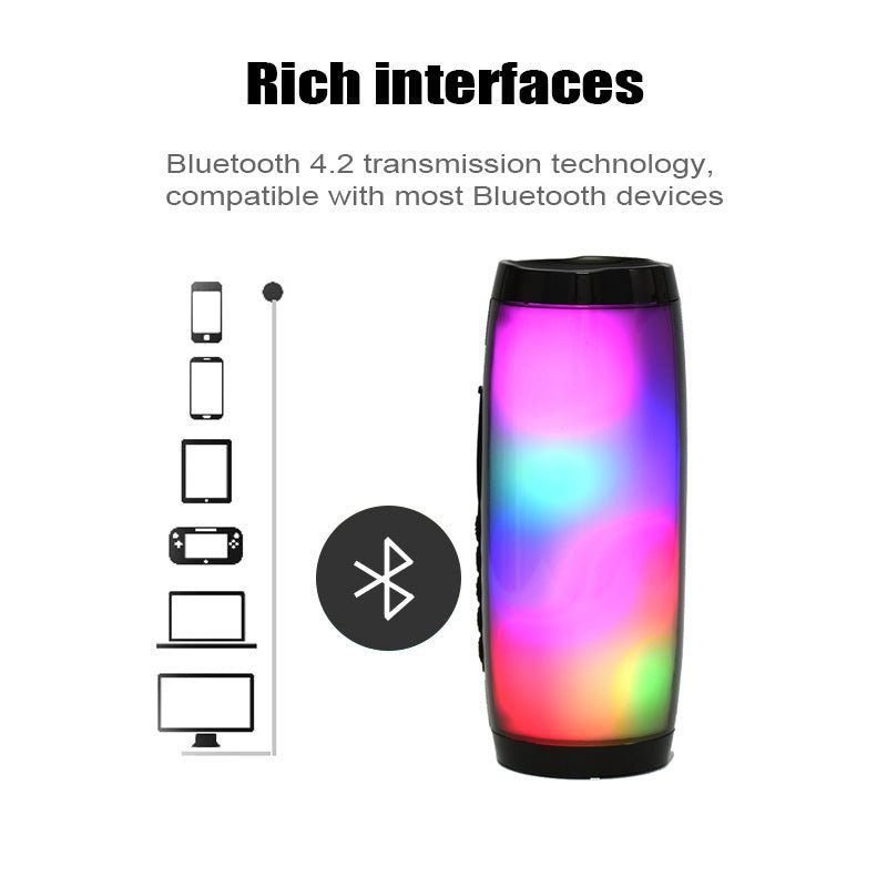 360° Portable Bluetooth Speaker - LED Light